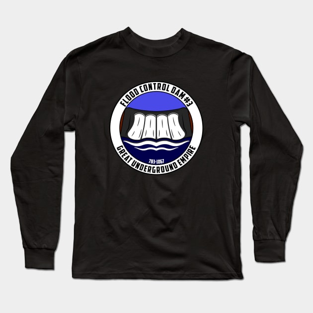 Flood Control Dam #3 Long Sleeve T-Shirt by AngryMongoAff